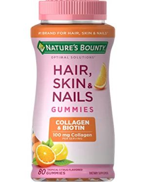 Nature’s Bounty Collagen & Biotin 100mg 80 Gummies (Citrus)