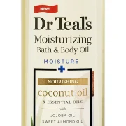 Dr Teal’s Nourishing Coconut Oil Bath & Body Oil for Instant Hydration and Shimmering Finish, 8.8 fl oz, 260ml
