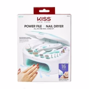 Kiss Power File x Nail Dryer, 16 Piece System