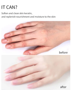 Paraffin dark knuckles manicure