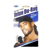 Dream Du-Rag Deluxe Smooth & Thick 3 Pack, Black | Superior Quality & Super Stretch