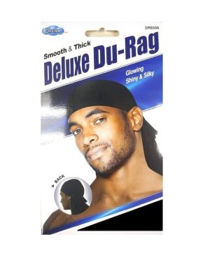 Dream Du-Rag Deluxe Smooth & Thick 3 Pack, Black | Superior Quality & Super Stretch