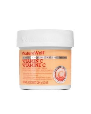 NATURE WELL Vitamin C Brightening Moisture Cream for Face, Body, & Hands, Visibly Enhances Skin Tone, Helps Improve Overall Texture 284g