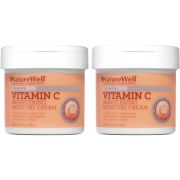 NATURE WELL Vitamin C Brightening Moisture Cream for Face, Body, & Hands, Visibly Enhances Skin Tone, Helps Improve Overall Texture 284g